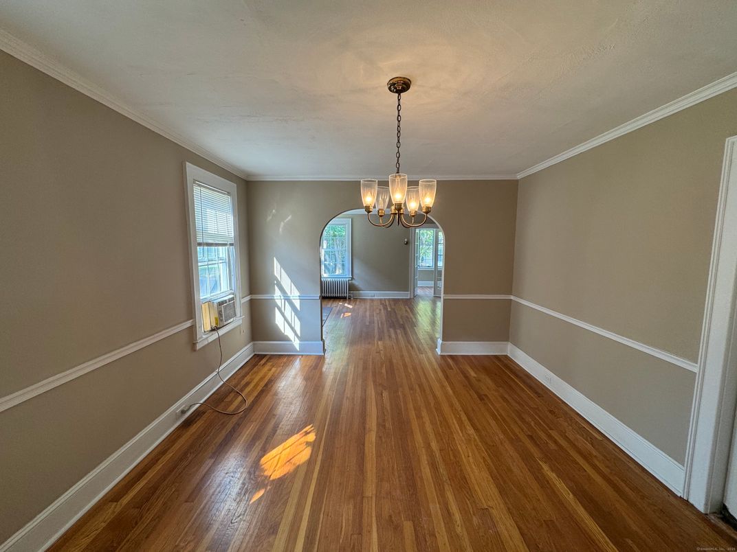 Chandelier, Empty room, Interior, Wood Texture Flooring
