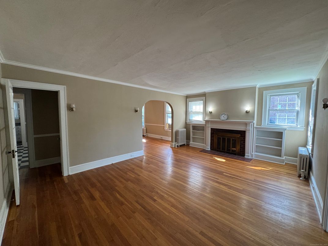 Empty room, Fireplace, Interior, Wood Texture Flooring