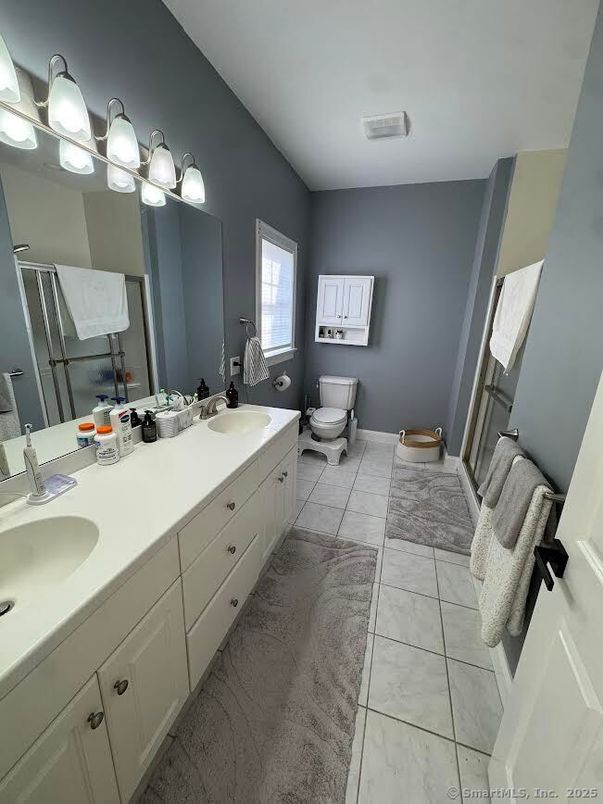 Bathroom, Dual Sink Vanities, Interior, Marble