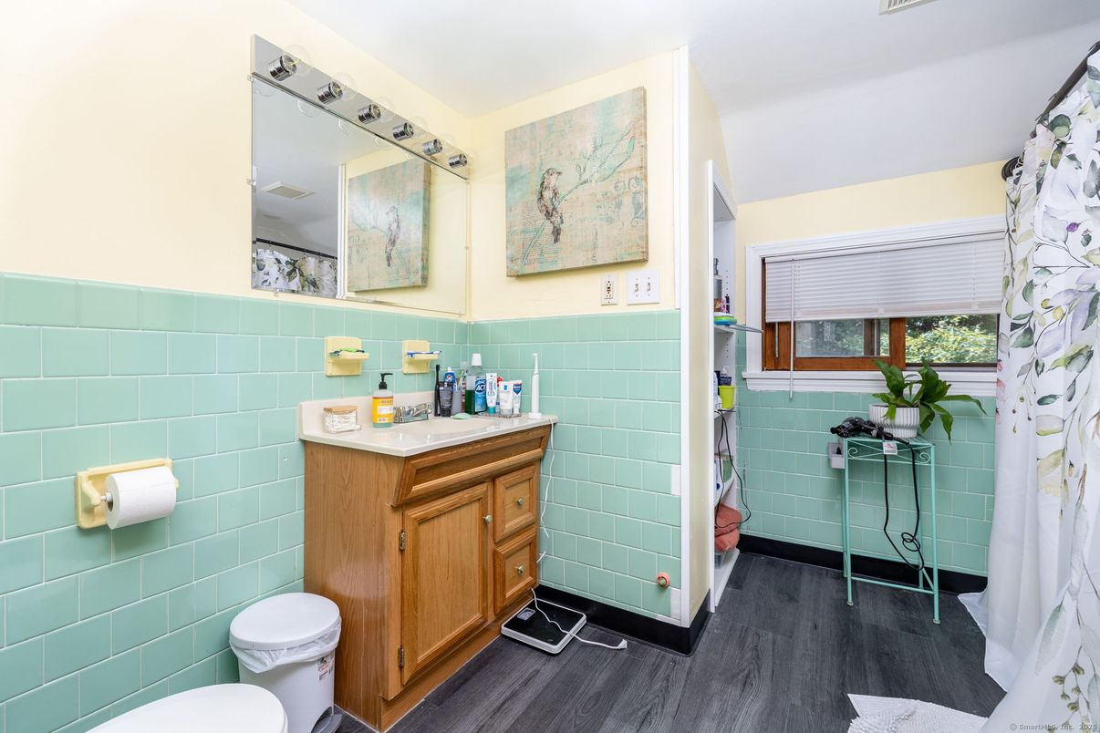 Bathroom, Interior, Wood Texture Flooring