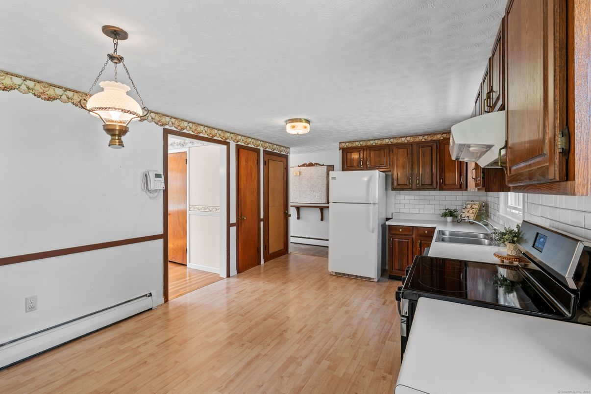 Interior, Kitchen, Wood Texture Flooring