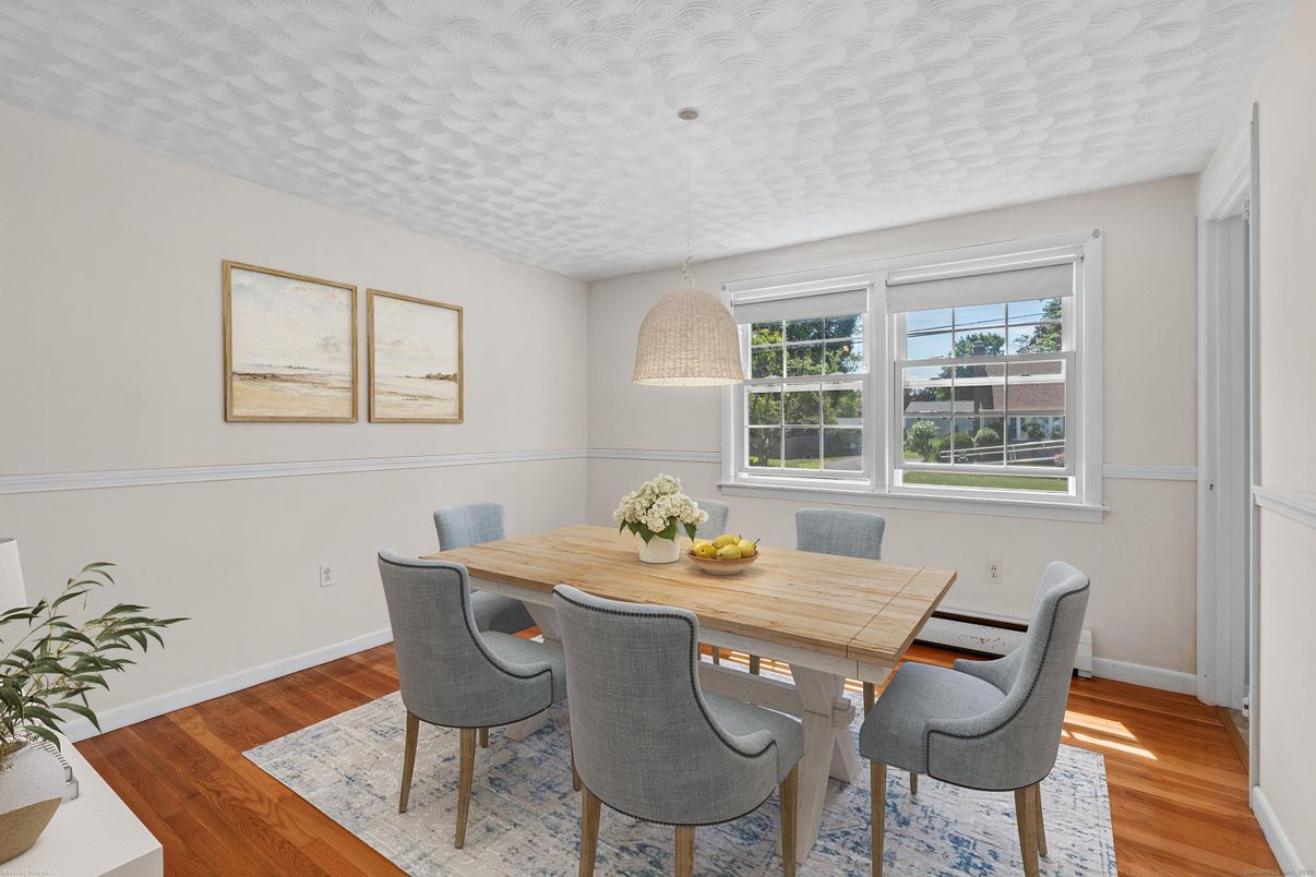 Dining room, Interior, Wood Texture Flooring
