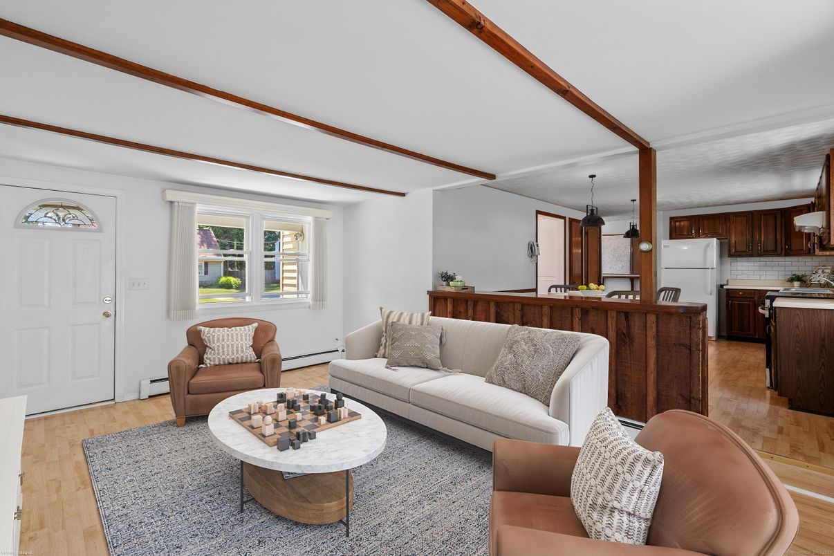 Interior, Kitchen, Living room, Wood Texture Flooring