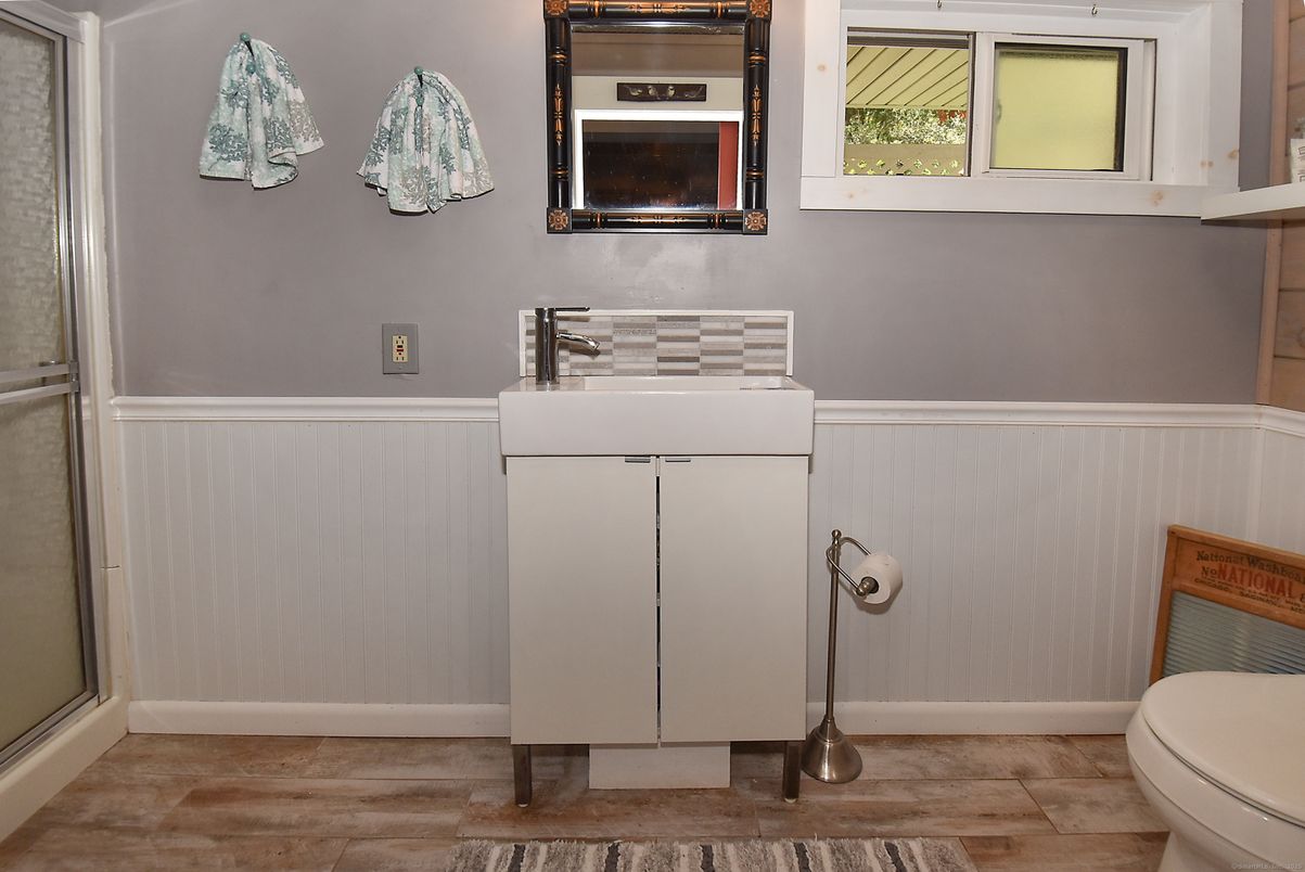 Bathroom, Interior, Wood Texture Flooring