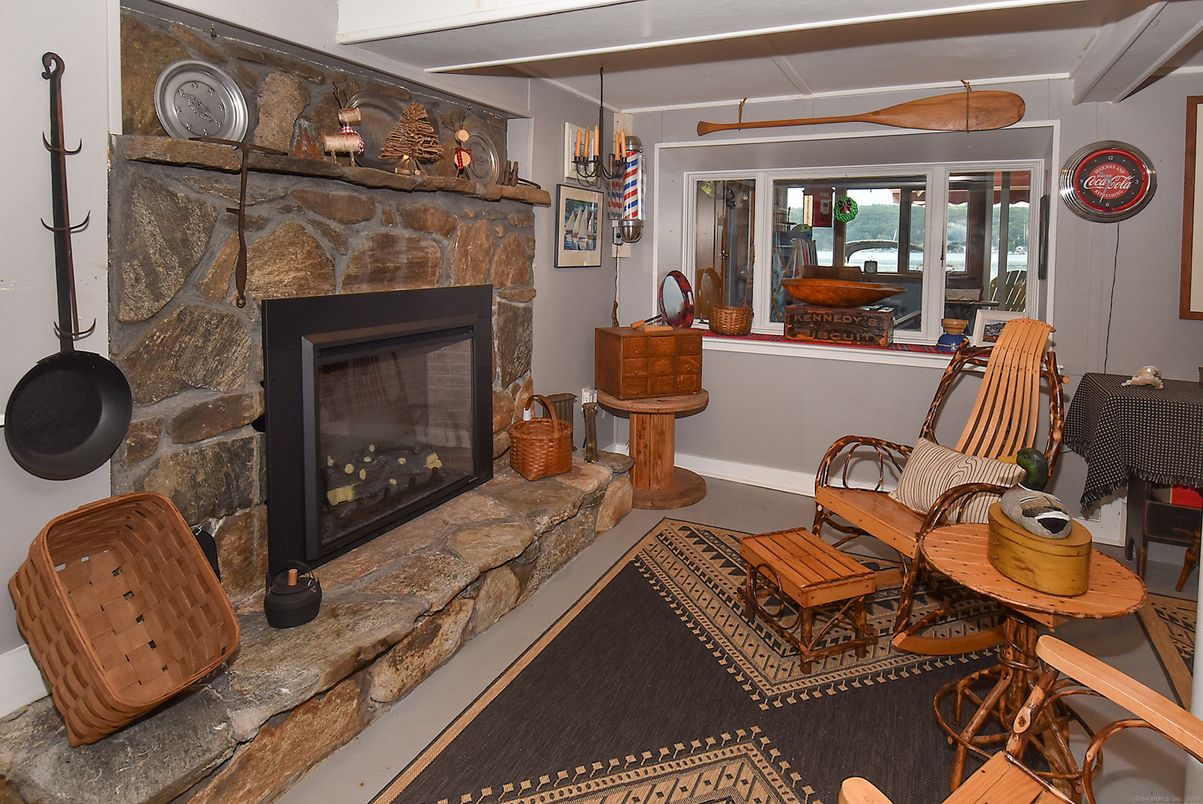 Fireplace, Interior, Stone Walls