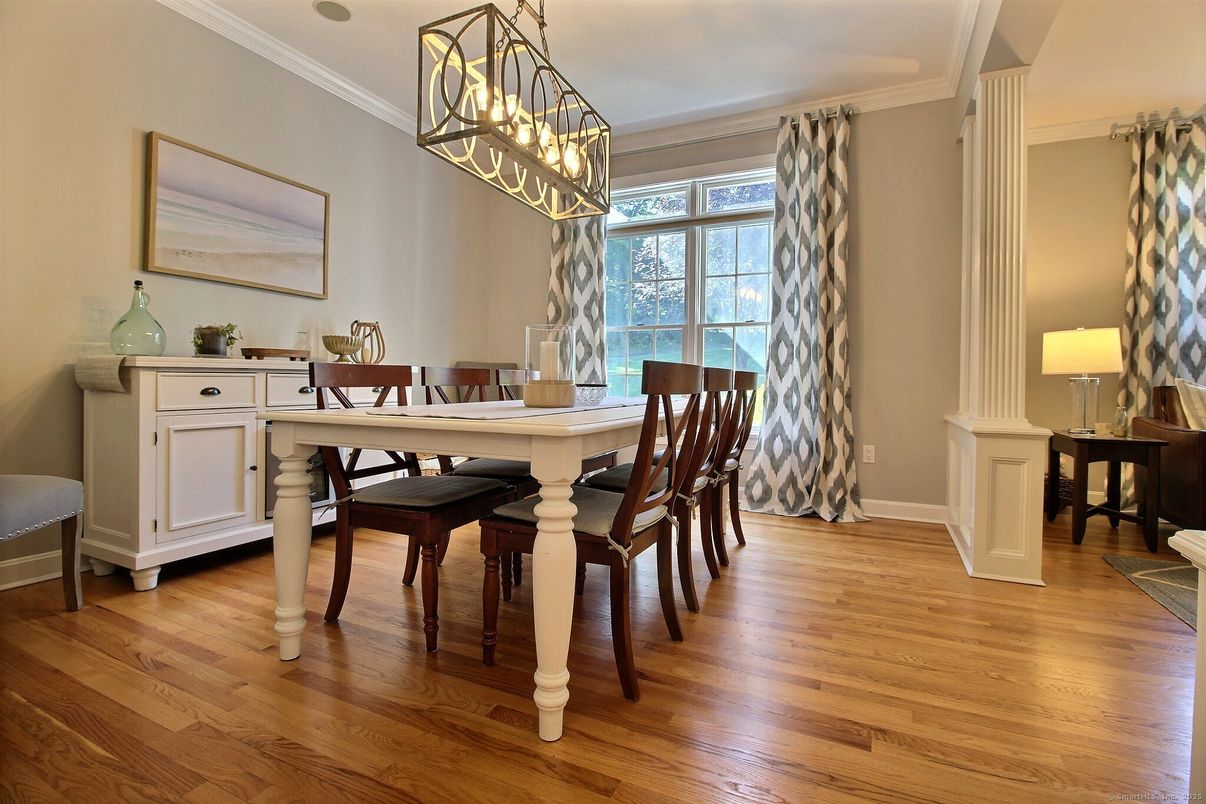 Dining room, Interior, Wood Texture Flooring