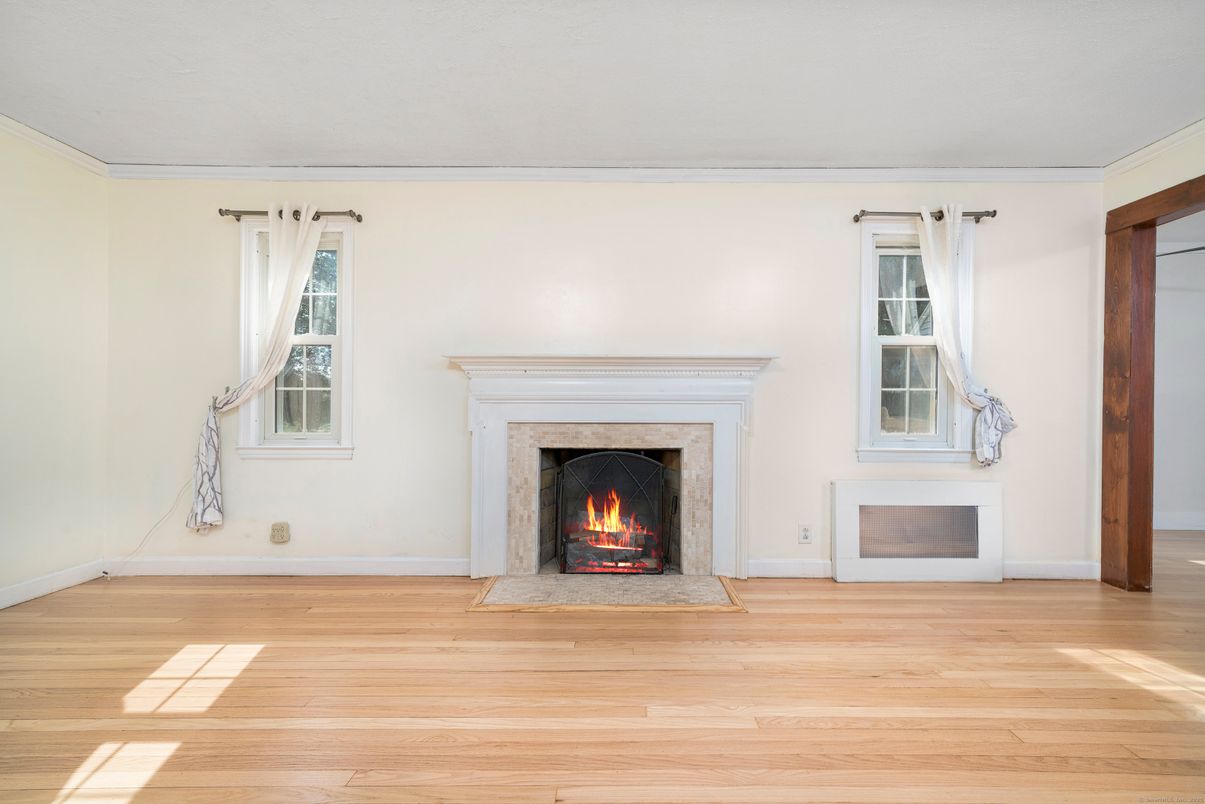 Empty room, Fireplace, Interior, Wood Texture Flooring