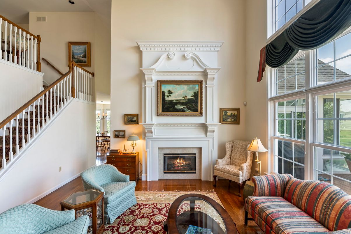 Fireplace, Interior, Living room, Wood Texture Flooring