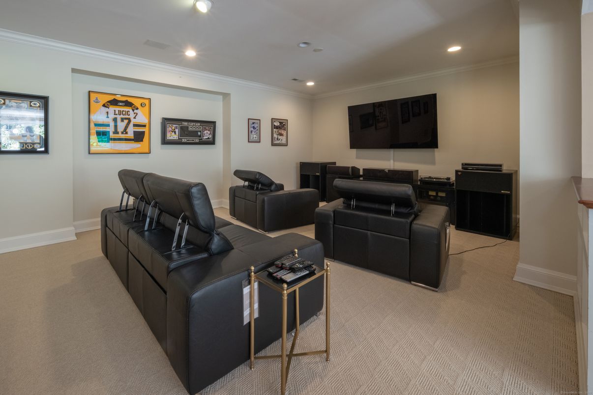 Interior, Living room, Recessed Lighting, Theatre Room