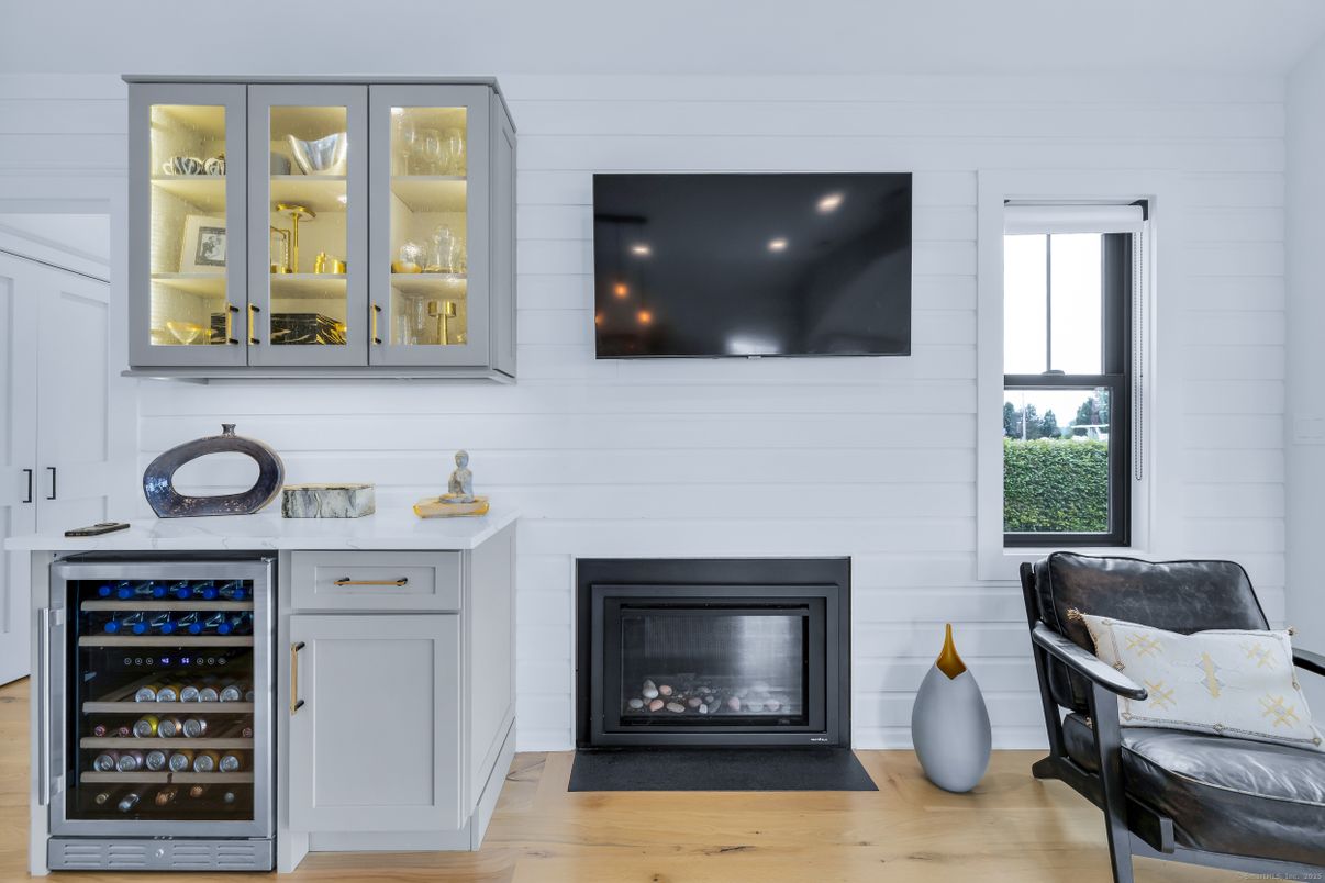 Fireplace, Interior, Wood Texture Flooring