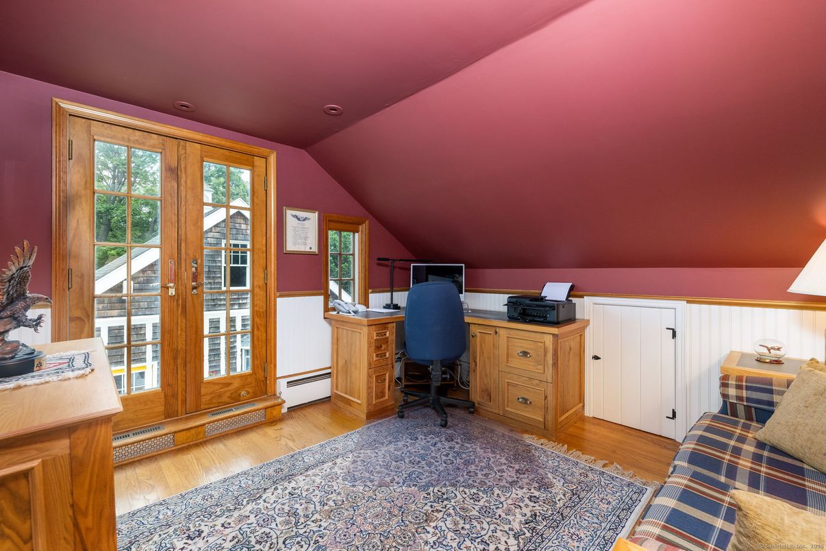 Home Office, Interior, Wood Texture Flooring