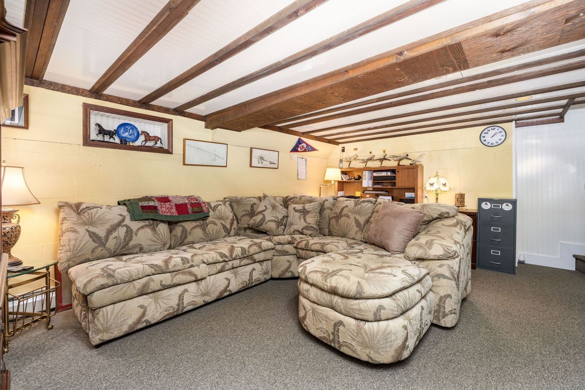 Interior, Living room, Wooden Beams