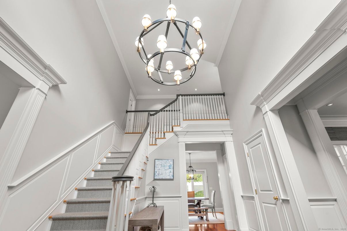 Chandelier, Interior, Pendant Lights, Recessed Lighting, Wood Texture Flooring