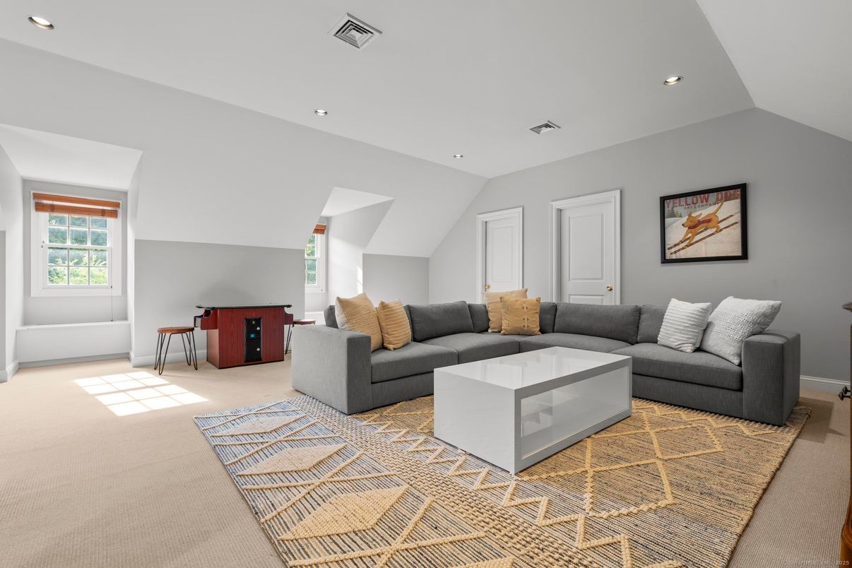 Interior, Living room, Recessed Lighting