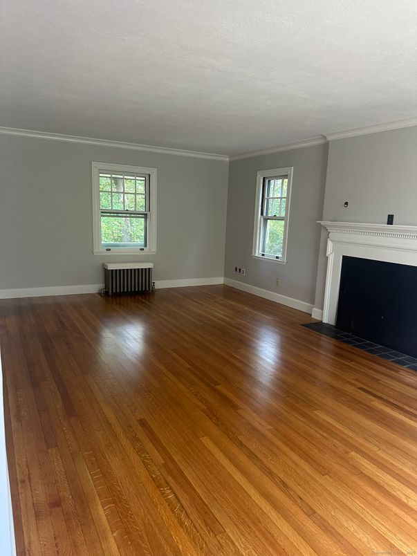 Empty room, Fireplace, Interior, Wood Texture Flooring