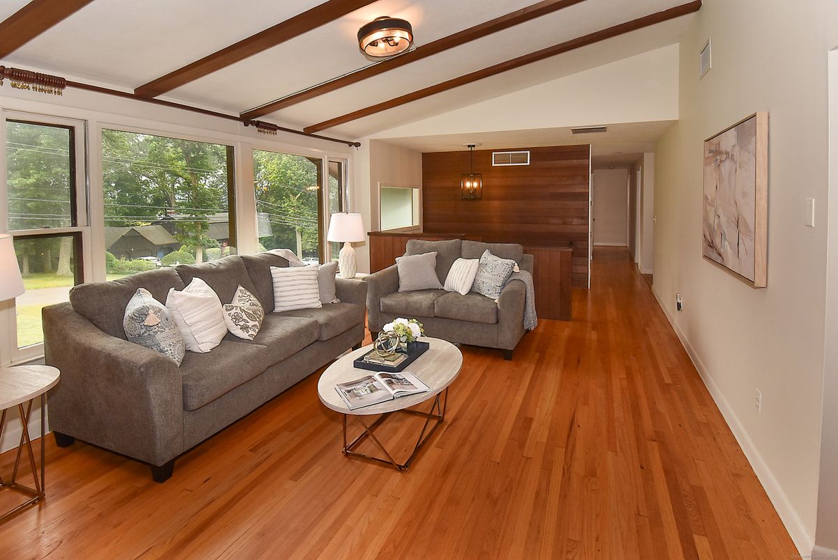 Interior, Living room, Wooden Beams, Wood Texture Flooring