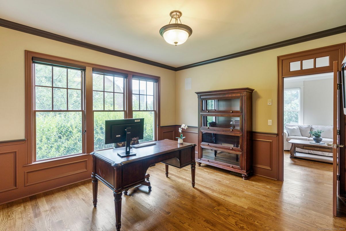 Home Office, Interior, Wood Texture Flooring