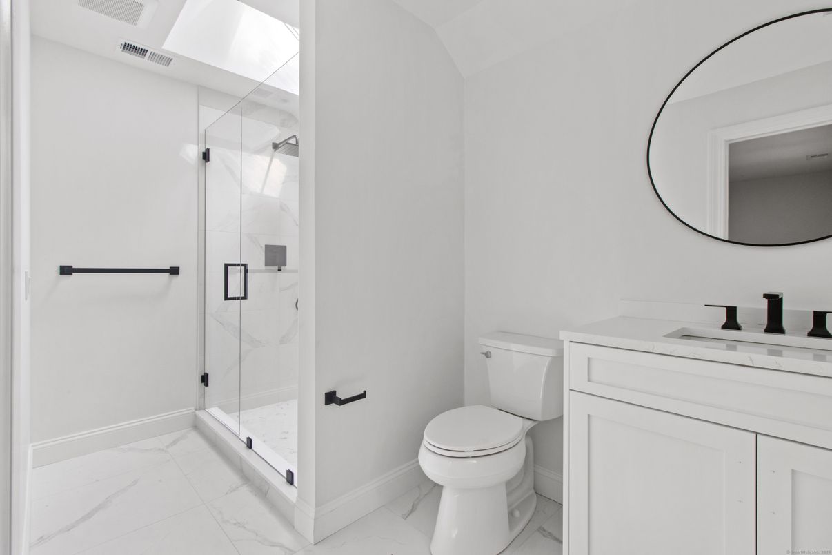 Bathroom, Glass Shower, Interior, Marble, Marble Walls