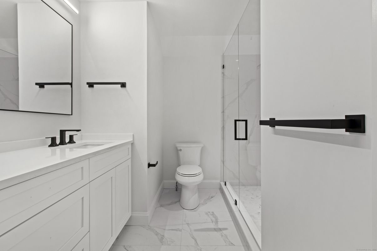 Bathroom, Glass Shower, Interior, Marble, Marble Walls