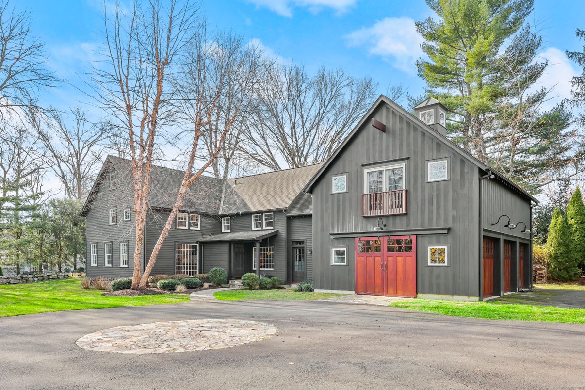 Attached, Backyard, Exterior, Facade, Farmhouse