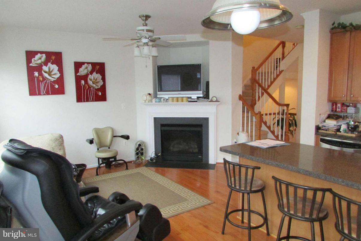 Fireplace, Interior, Wood Texture Flooring