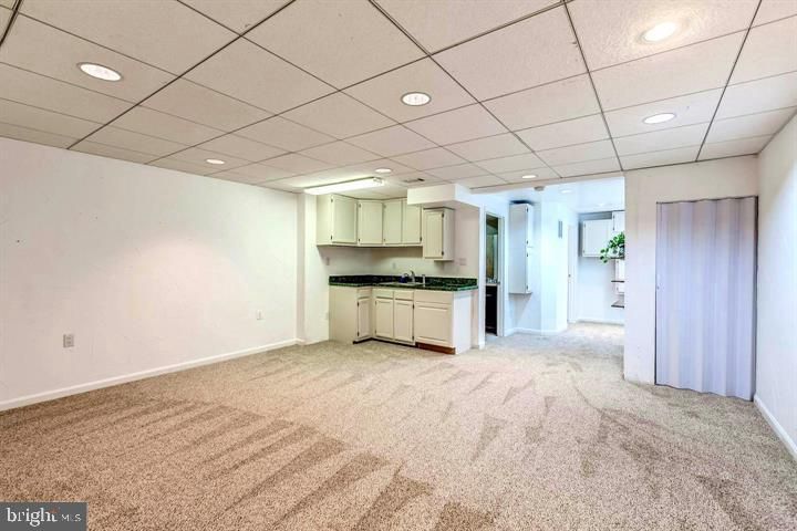 Empty room, Interior, Kitchen, Recessed Lighting