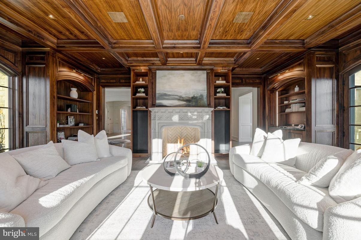 Interior, Living room, Recessed Lighting, Wooden Beams, Wooden Ceilings, Wooden Walls