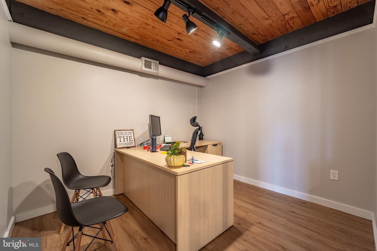 Home Office, Interior, Wooden Beams, Wooden Ceilings, Wood Texture Flooring