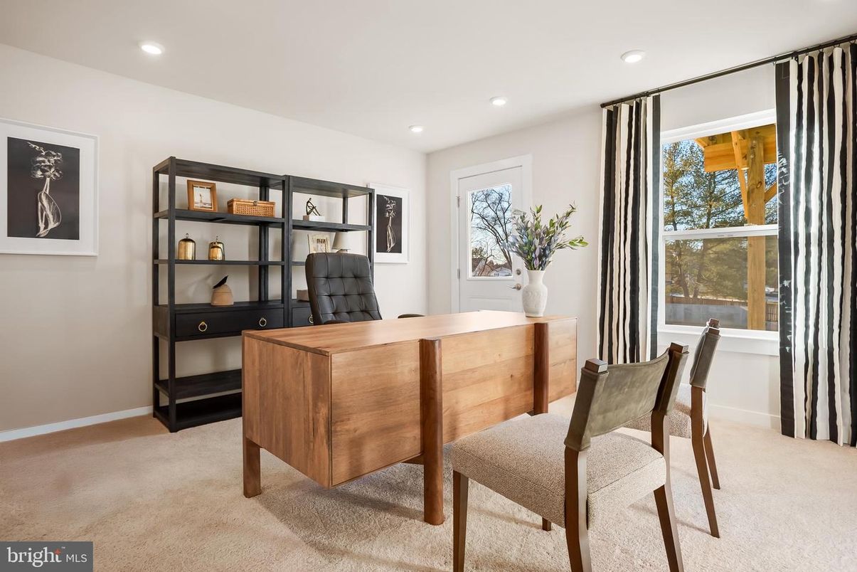 Home Office, Interior, Recessed Lighting