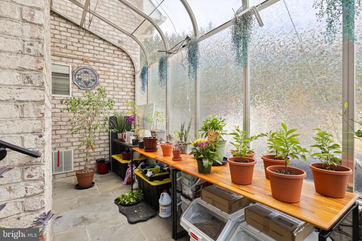Interior, Stone Walls, Sun Room