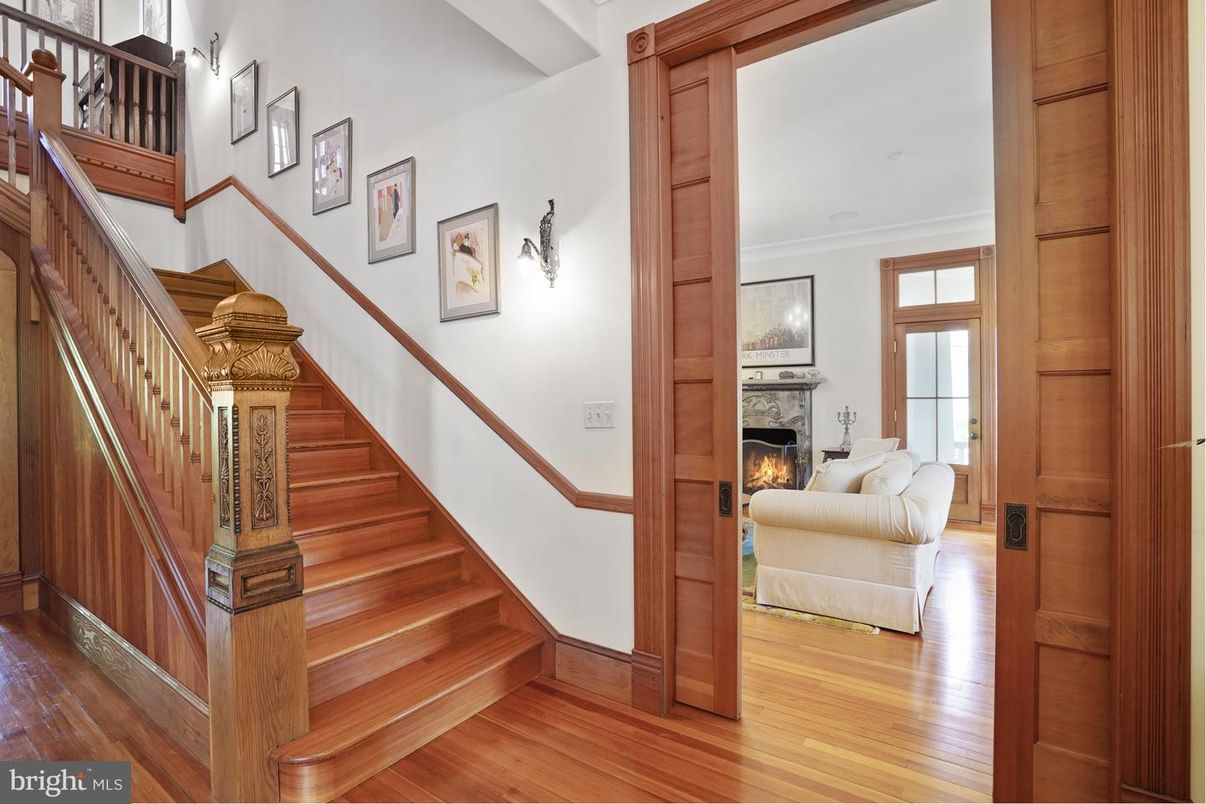 Fireplace, Interior, Wood Texture Flooring