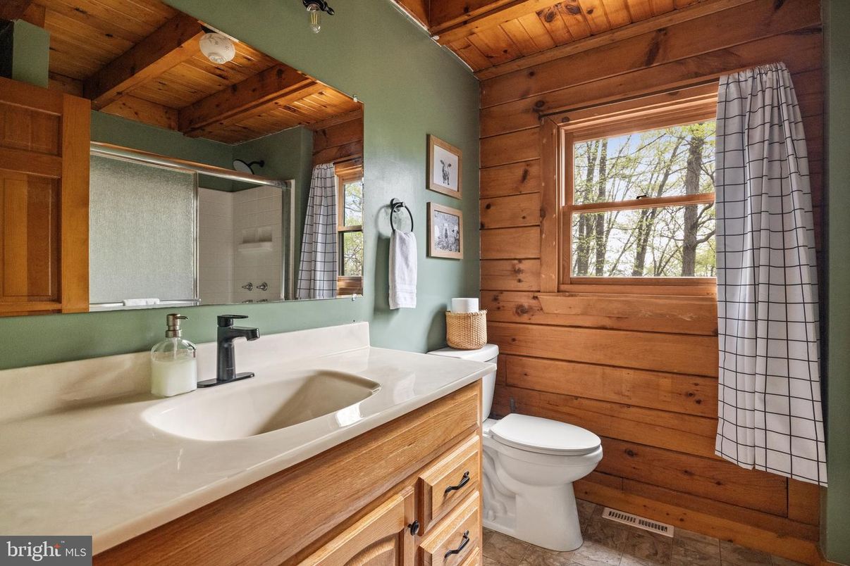 Bathroom, Interior, Wooden Beams, Wooden Ceilings, Wooden Walls
