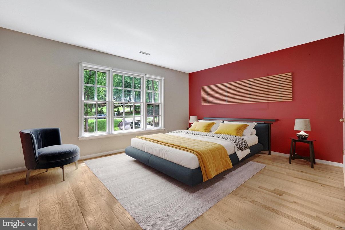 Bedroom, Interior, Wood Texture Flooring