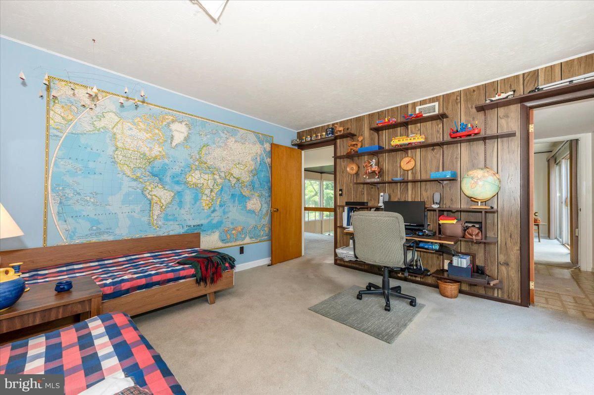 Home Office, Interior, Wooden Walls