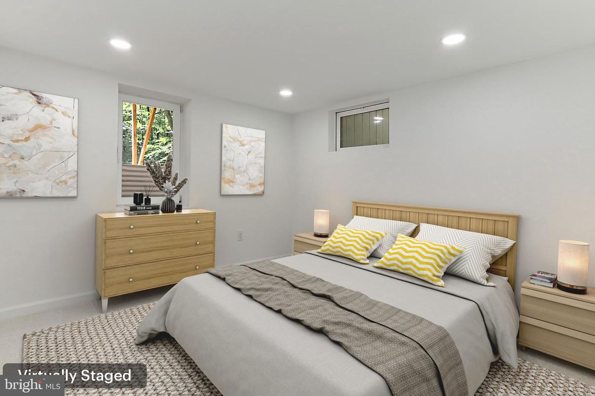 Bedroom, Interior, Recessed Lighting