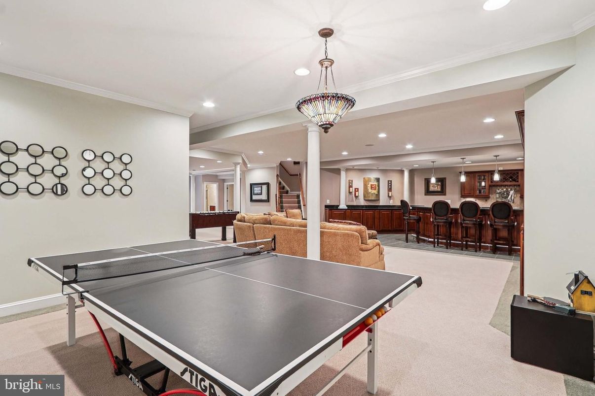 Game Room, Interior, Pendant Lights, Recessed Lighting