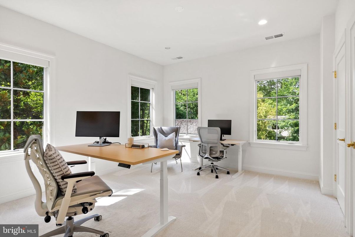 Home Office, Interior, Recessed Lighting