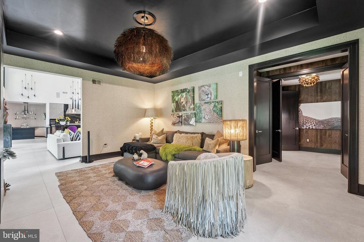 Interior, Living room, Recessed Lighting