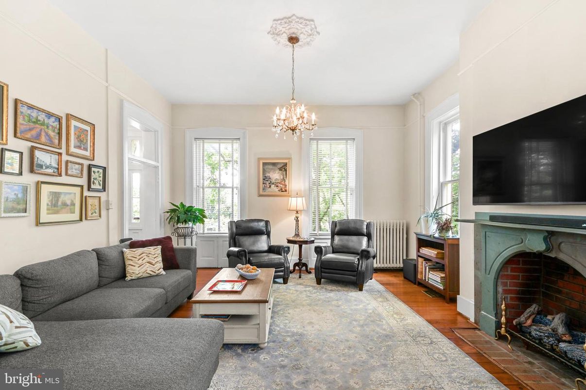 Chandelier, Fireplace, Interior, Living room, Wood Texture Flooring