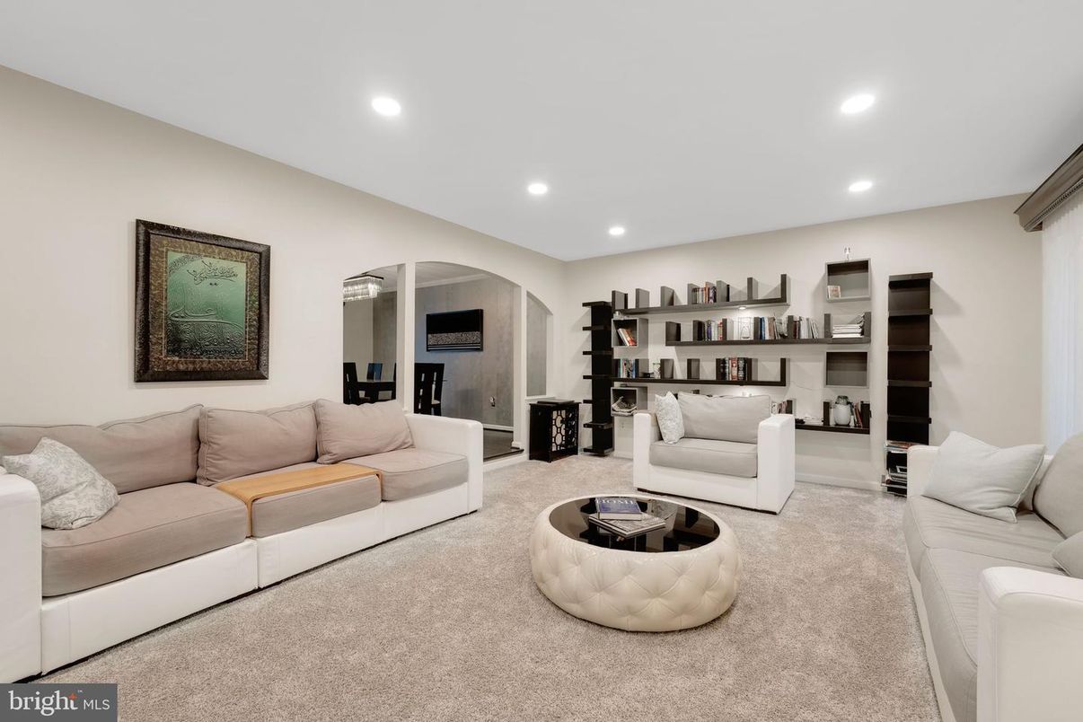 Interior, Living room, Recessed Lighting