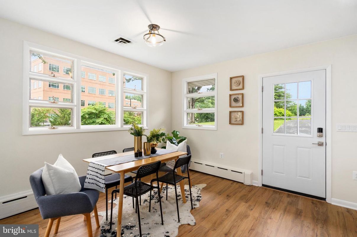 Dining room, Interior, Wood Texture Flooring