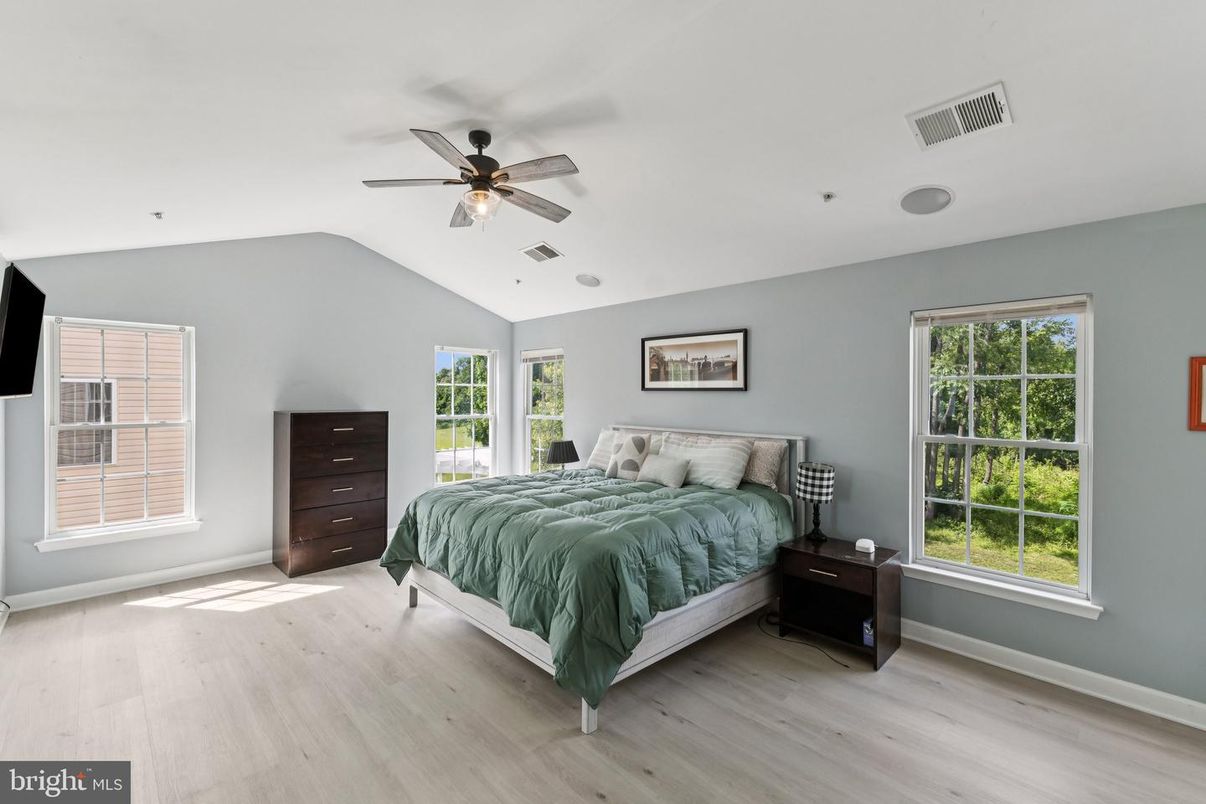 Bedroom, Interior, Wood Texture Flooring