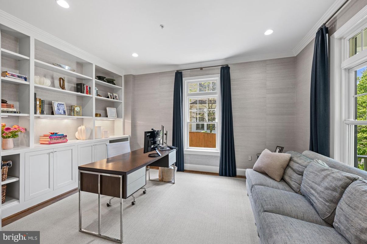 Home Office, Interior, Recessed Lighting