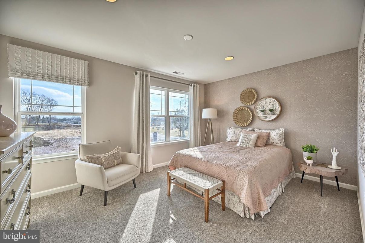 Bedroom, Interior, Recessed Lighting