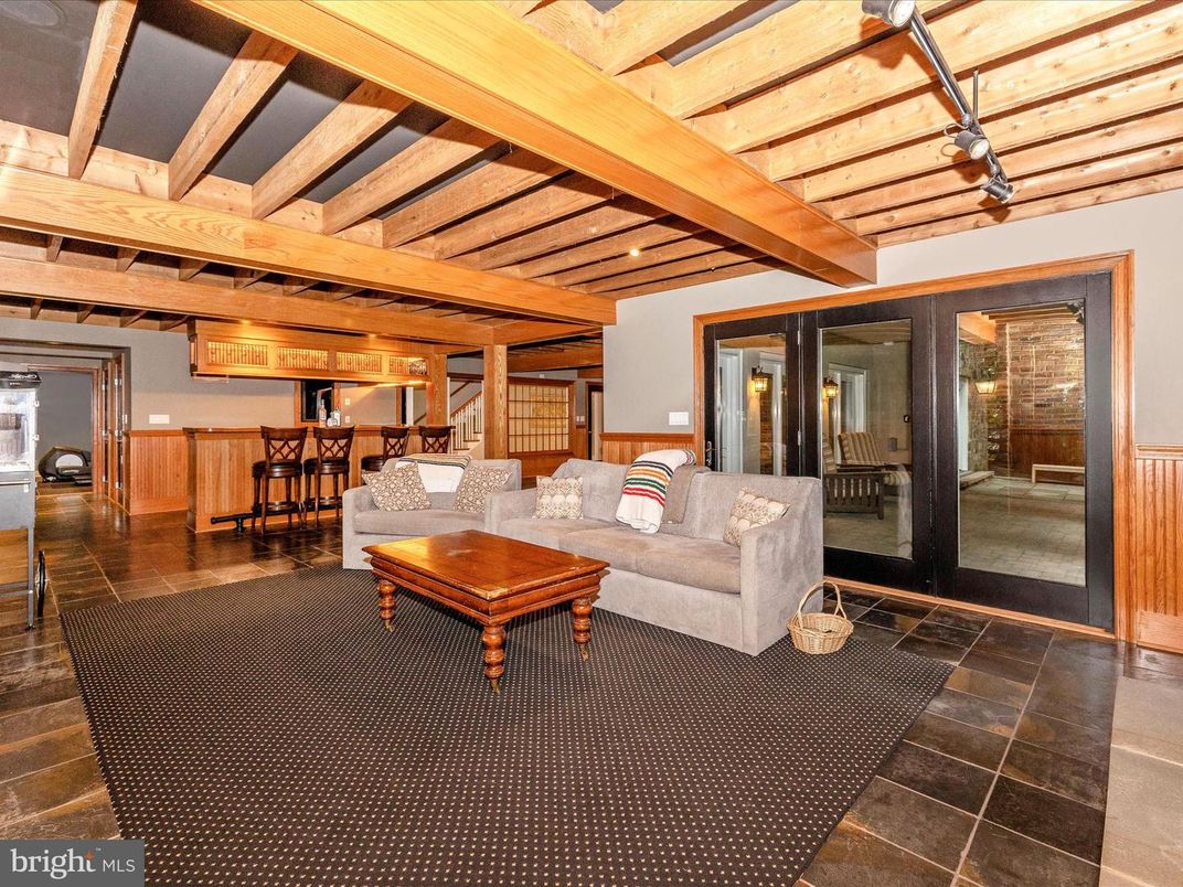 Interior, Living room, Wooden Beams