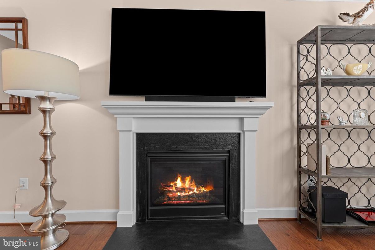 Fireplace, Interior, Wood Texture Flooring