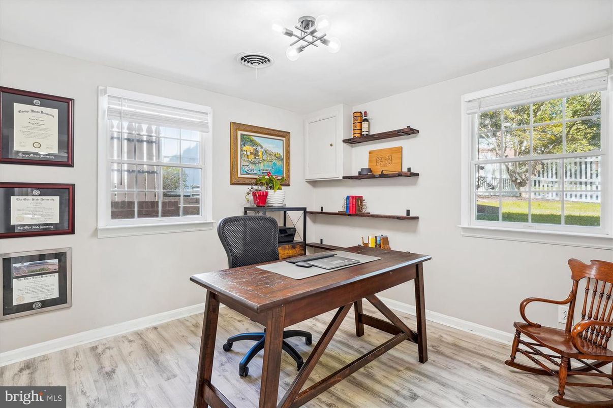 Home Office, Interior, Wood Texture Flooring