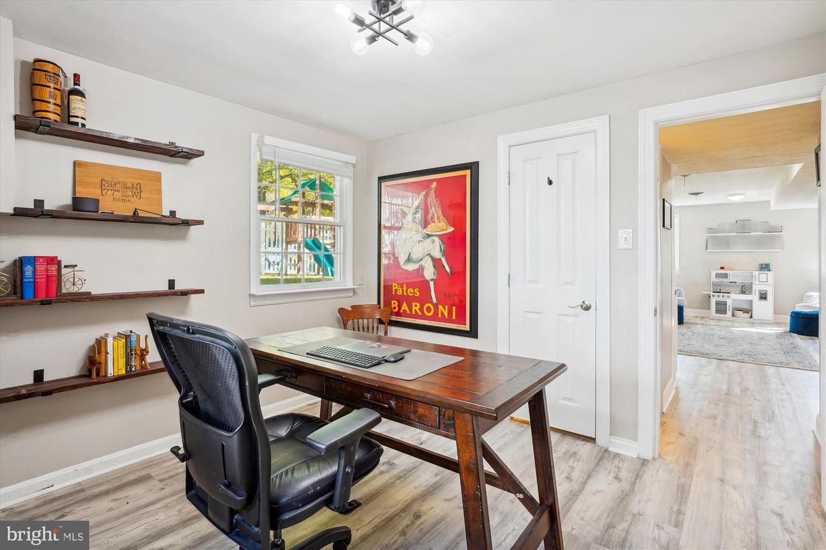 Home Office, Interior, Wood Texture Flooring
