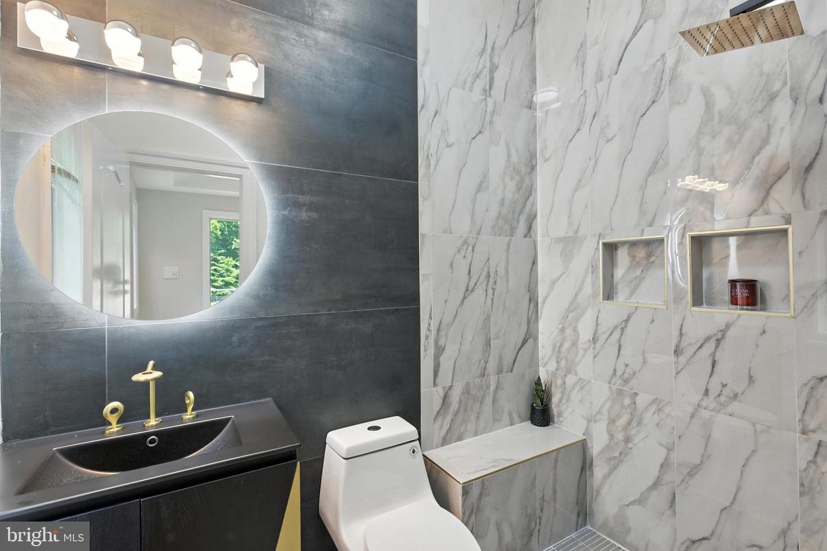Bathroom, Interior, Marble Walls