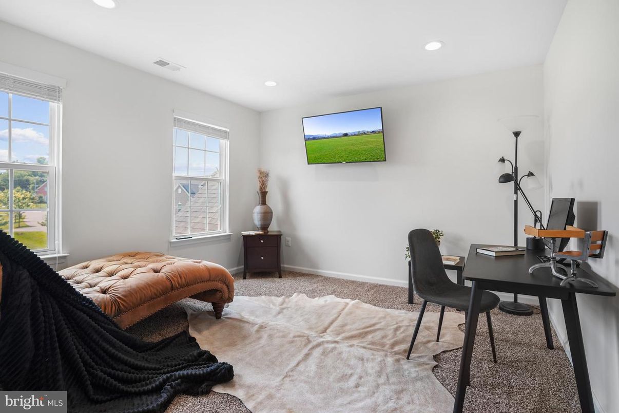 Home Office, Interior, Recessed Lighting